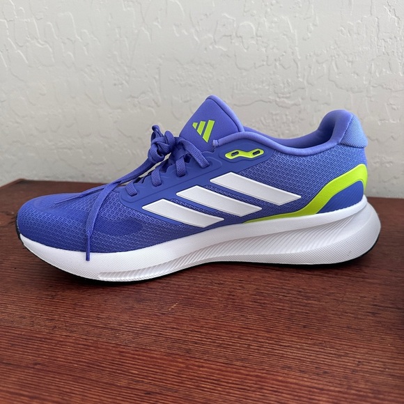 adidas Running Shoes Men's 10.5 Cobalt Blue Runfalcon 5 - Picture 5 of 10